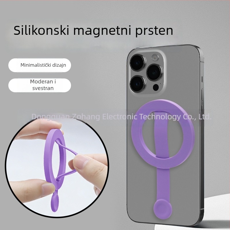 Izvlačni magnetski držač prstena za silikonsku futrolu za telefon sa držačem