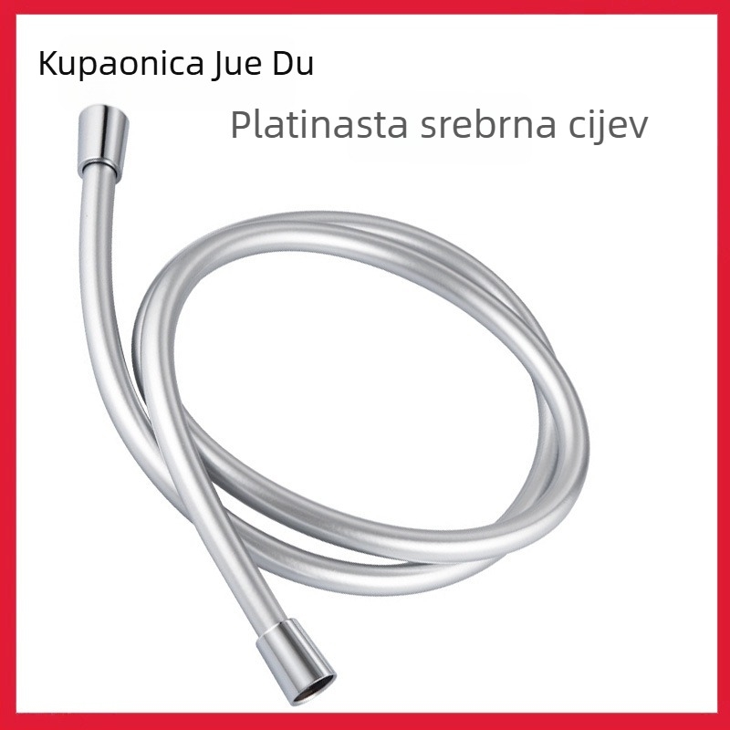 PVC tuš šlauf, model 8888, s držačem za tuš i mlaznicom, marka Jue du Bathroom, modernistički minimalistički stil, obrada po narudžbi dostupna.