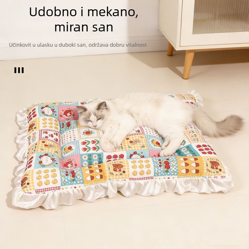 Mačja podloga od platna, zadržava toplinu, sve sezone, za sorte Folded-Ear, British Shorthair, Ragdoll, Birman