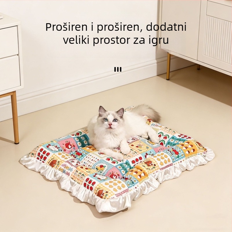 Mačja podloga od platna, zadržava toplinu, sve sezone, za sorte Folded-Ear, British Shorthair, Ragdoll, Birman