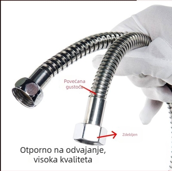 Tuš šip Hzl-01, nehrđajući čelik, samostalna instalacija, nazivni tlak 1,5, radna temperatura 80°C