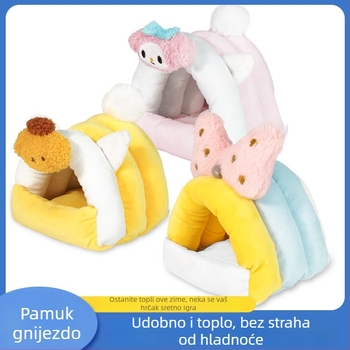 Hamsterovo pamukasto gnijezdo – zimska toplina, platneno gnijezdo od MOOI Skills
