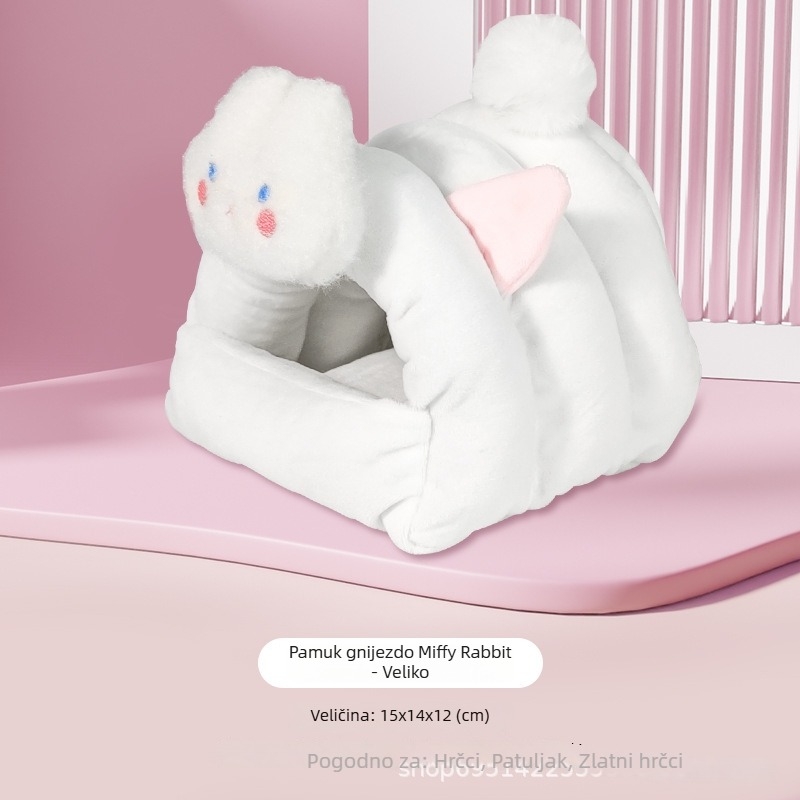 Hamsterovo pamukasto gnijezdo – zimska toplina, platneno gnijezdo od MOOI Skills