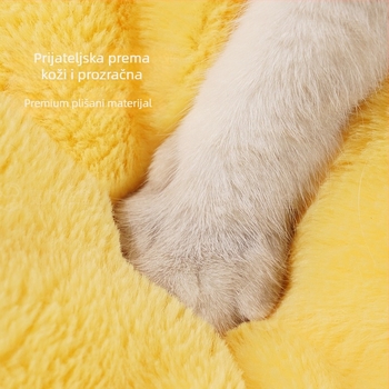 Mačje gnijezdo za sve sezone, zimska toplina, poluzatvoren, uzdignuto, sigurno | Materijali: PP Cotton, Rabbit Fur | Porijeklo: Jiangsu | Brend: mollybox Magic Cat Box | Šifra proizvoda: Cannelé Cat Nest