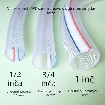 Mekana vodovodna cijev s antifrizom, plastičnom konstrukcijom i nehrđajućim čeličnim spojem, model 1, tekstura kože zmije, stil Novi kineski