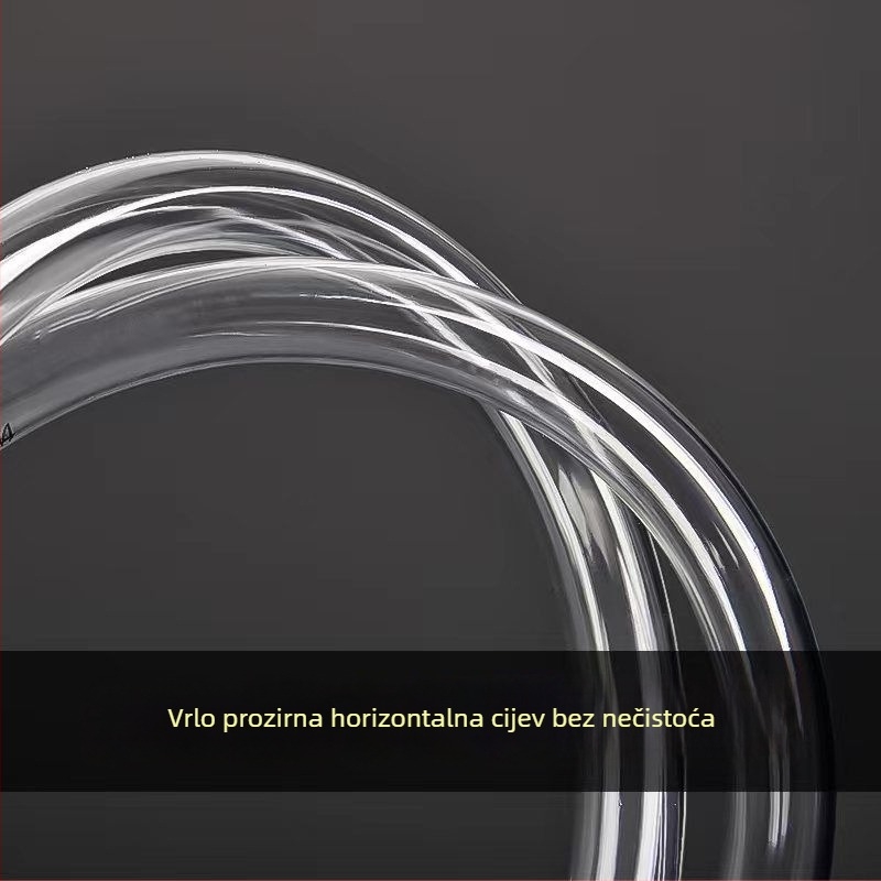 PVC horizontalna cijev za akvarij, prozirna debela izvedba za aeraciju, CE potvrda