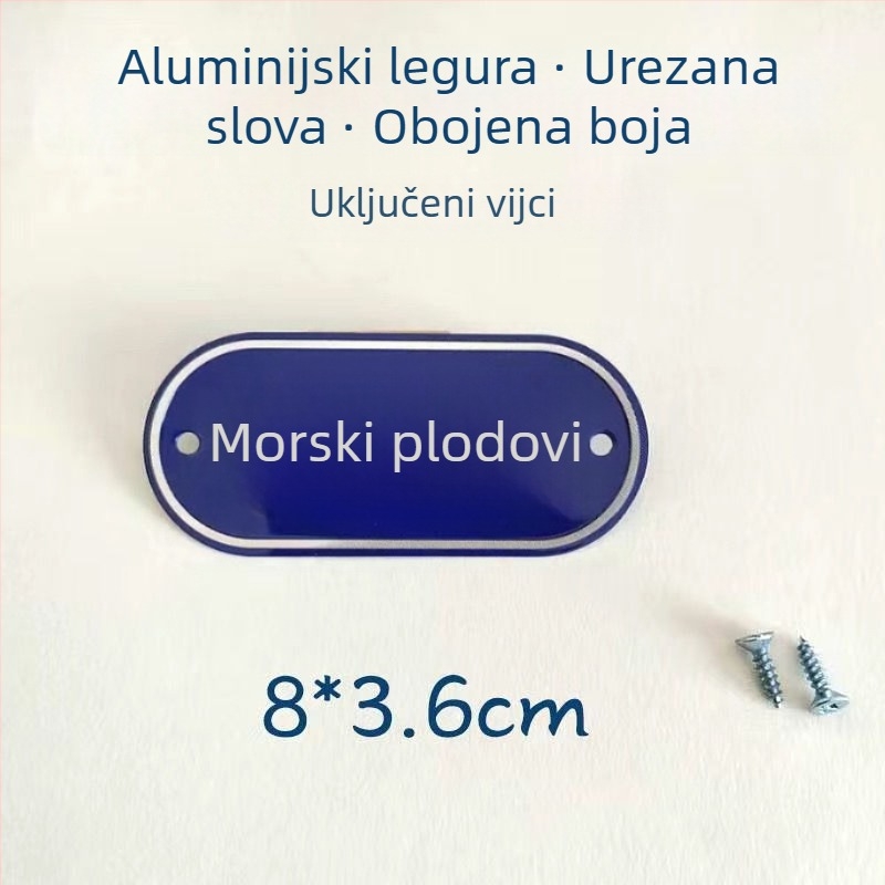 Set kuhinjskih oznaka od aluminijske legure za klasifikaciju sirovih i kuhanih namirnica, samolijepljive etikete s premazom za pečenje, za škole, bolnice, hotele i trgovačka središta. Podrijetlo: Wenzhou, Kina