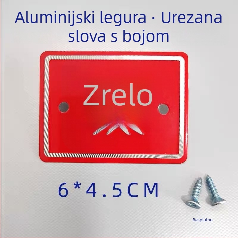 Set kuhinjskih oznaka od aluminijske legure za klasifikaciju sirovih i kuhanih namirnica, samolijepljive etikete s premazom za pečenje, za škole, bolnice, hotele i trgovačka središta. Podrijetlo: Wenzhou, Kina