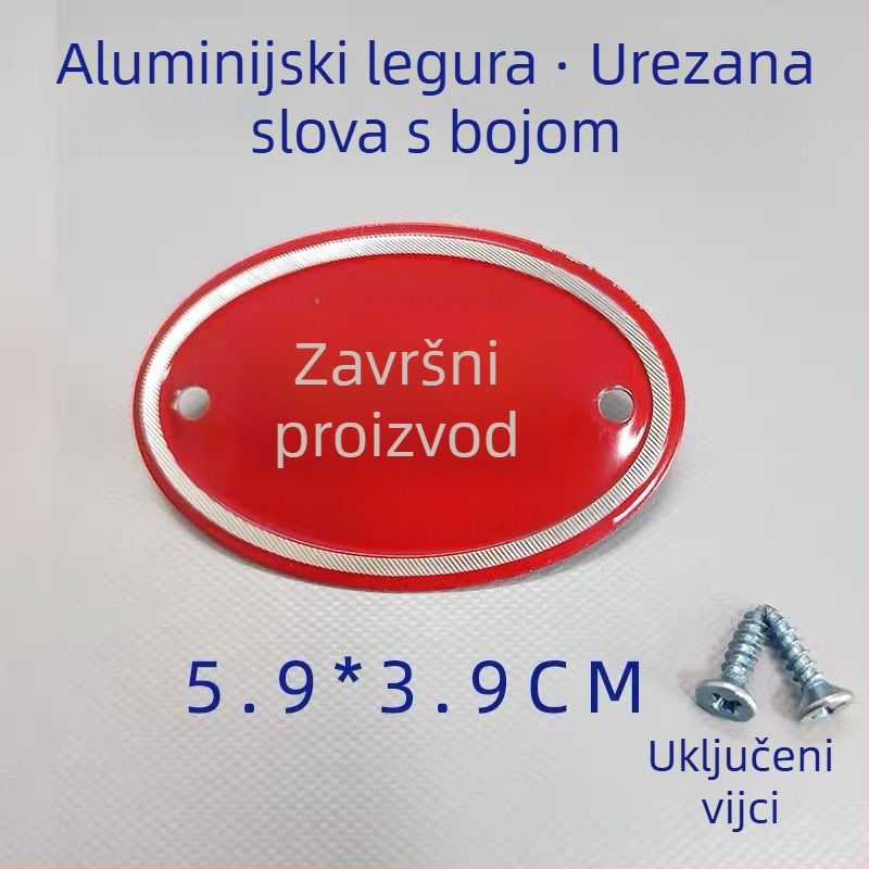 Set kuhinjskih oznaka od aluminijske legure za klasifikaciju sirovih i kuhanih namirnica, samolijepljive etikete s premazom za pečenje, za škole, bolnice, hotele i trgovačka središta. Podrijetlo: Wenzhou, Kina