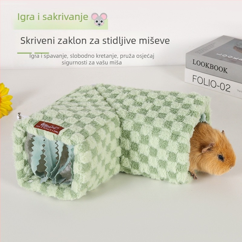 Plišani tunel za spavanje za mala sisavce – Materijal: Poliester; Porijeklo: Shandong; Model: DLH2517; Marka: Du Laohan; Namijenjeno: morska svinja