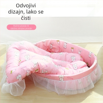 Gnizdo za mačke i pse, sve sezone, u stilu princeze s čipkom, odvojivo i perivo