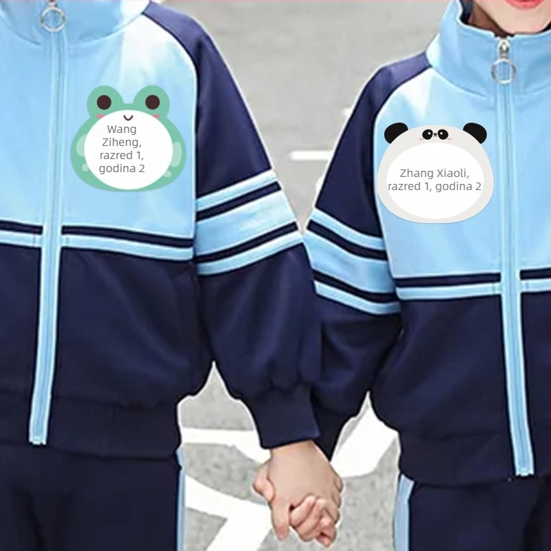 Naljepnica za ime za odjeću – ručno napisano ime, sladak stil, tiskana izrada, Ljepljivo: Da