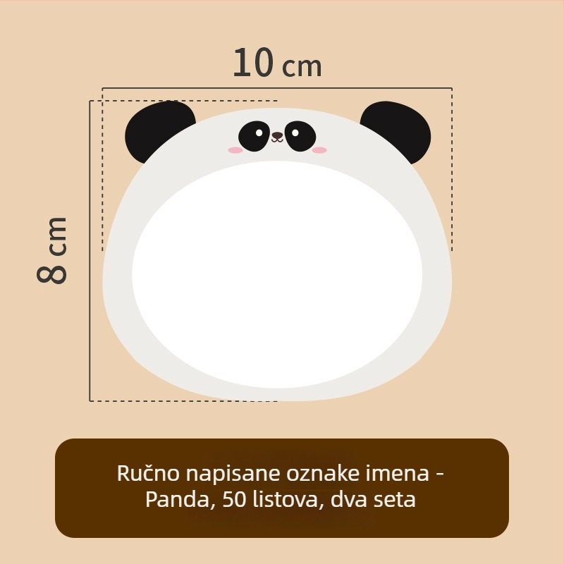 Naljepnica za ime za odjeću – ručno napisano ime, sladak stil, tiskana izrada, Ljepljivo: Da