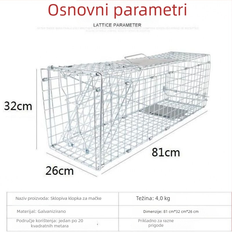 Sklopivi mačji kavez, konstrukcija od tkanine, za mačke