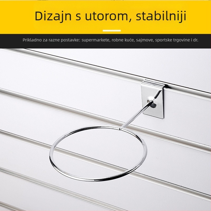 Lijian Željezni stalak za lopte, jednostruki kukasti nosač, moderan minimalistički dizajn, nosivost 5 kg