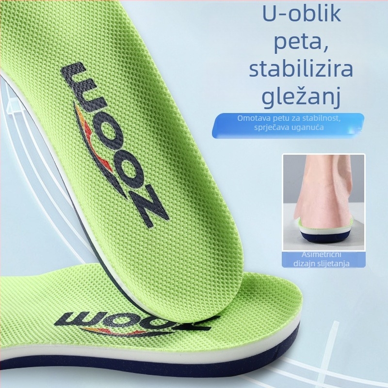 Sportske uloške s podrškom luka, PU amortizacijski materijal, TPU okvir, cijela uloška, model 5200