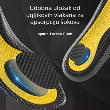 Bežačka uložak s karbonskom pločom i TPU okvirom – ortopedni cijeli uložak, model 5207-2, pogodna za tenisice, čizme, casual i radnu obuću