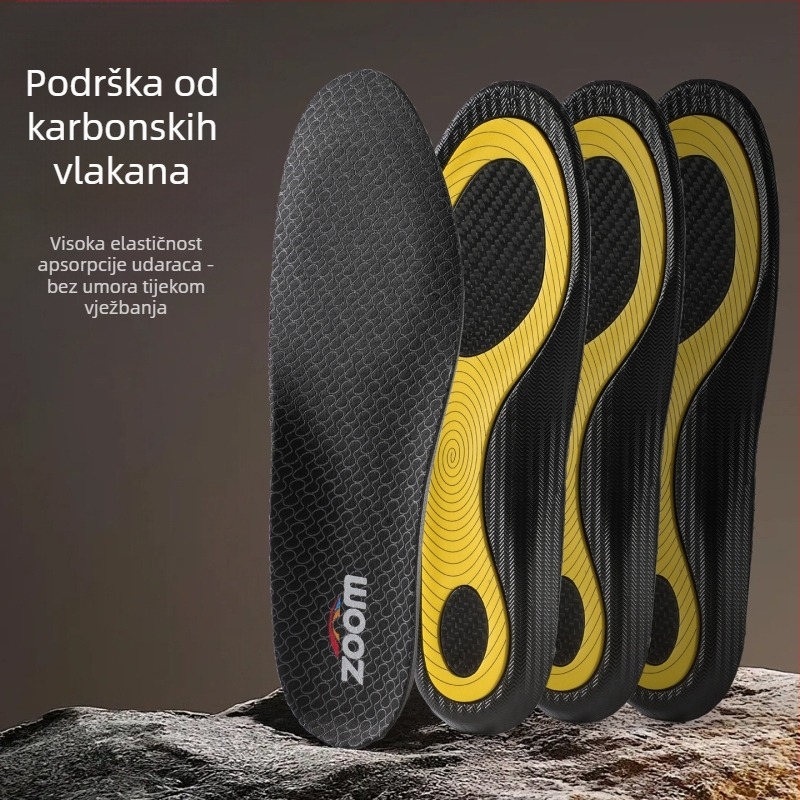 Bežačka uložak s karbonskom pločom i TPU okvirom – ortopedni cijeli uložak, model 5207-2, pogodna za tenisice, čizme, casual i radnu obuću