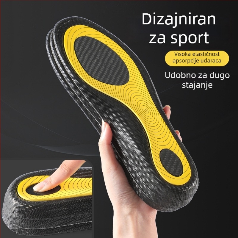 Bežačka uložak s karbonskom pločom i TPU okvirom – ortopedni cijeli uložak, model 5207-2, pogodna za tenisice, čizme, casual i radnu obuću