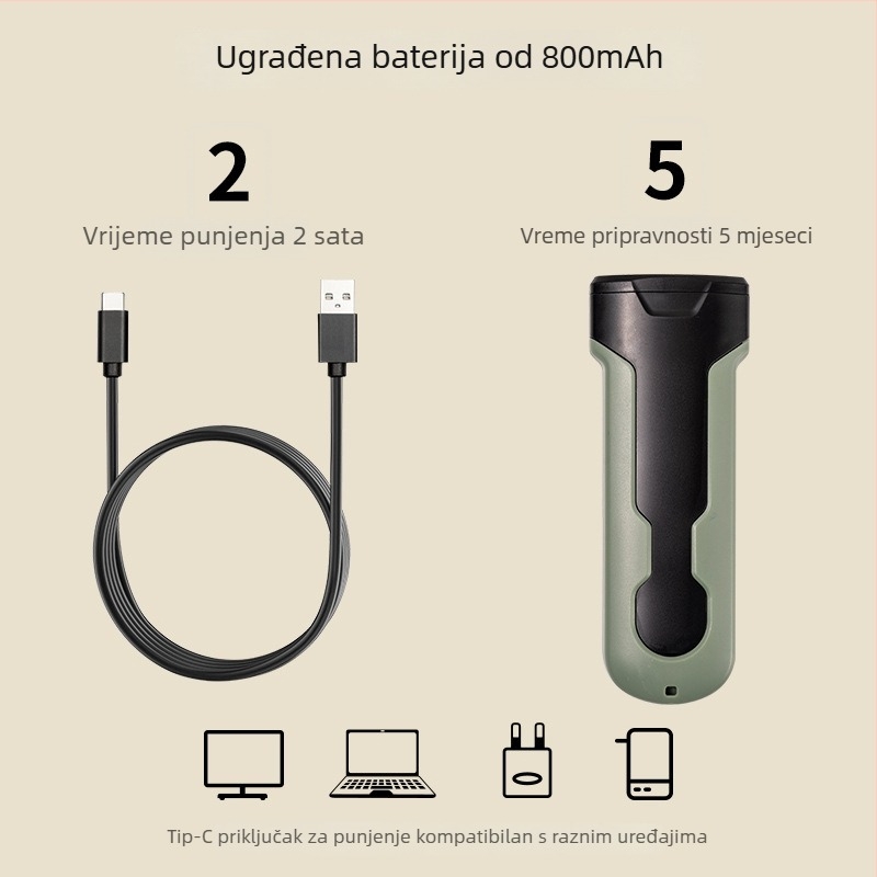 Xwpet prenosni ultrazvučni repeler za pse s tri glave, protiv lajanja i LED svjetiljka