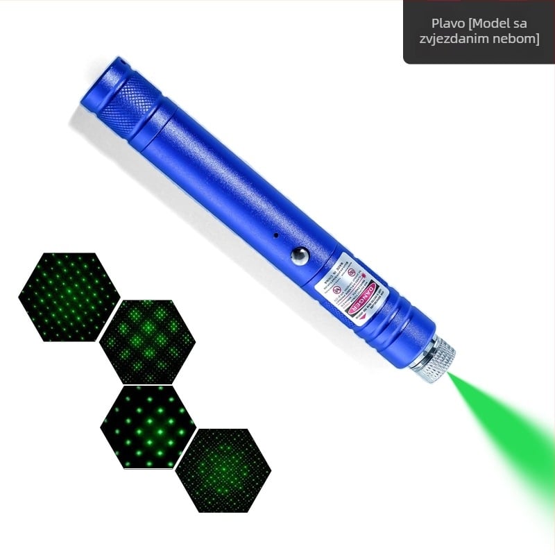 Laserska olovka USB punjiva, dugi domet, kućište od aluminijske legure, mogućnost tiskanja logotipa