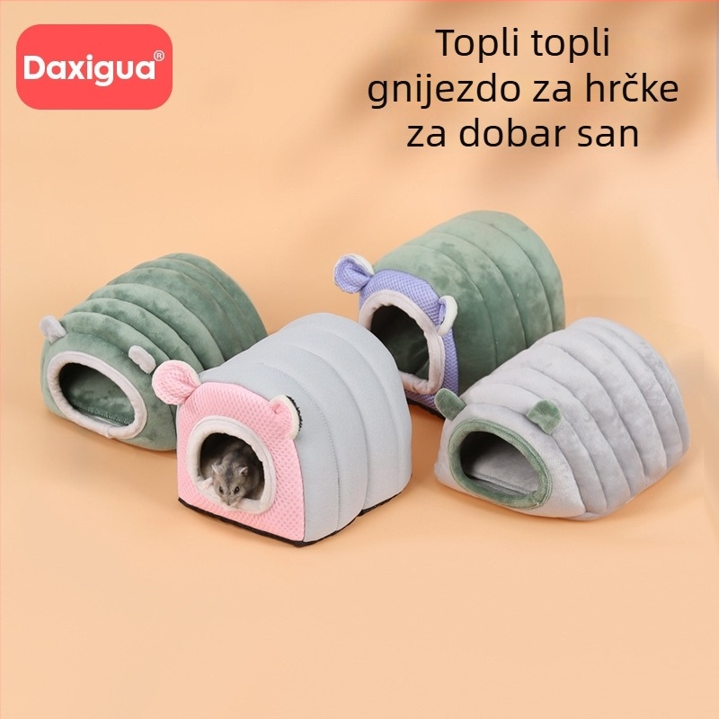 Hamsterovo pamučno gnijezdo — za proljeće, jesen i zimu
