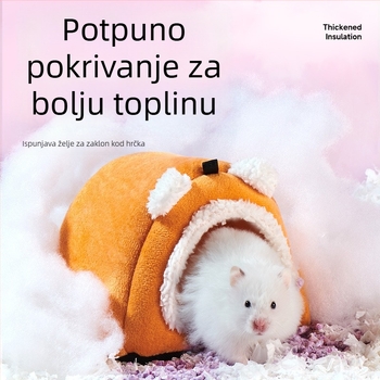 yee gnijezdo za hrčka, plišani pamuk s fleksom, sferično toplo gnijezdo za jesen i zimu, održava konstantnu temperaturu