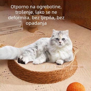 Gnijezdo za mačke od ratana, japanskog stila, poluzatvoren, prozračan, za sve sezone