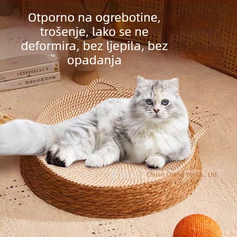 Gnijezdo za mačke od ratana, japanskog stila, poluzatvoren, prozračan, za sve sezone