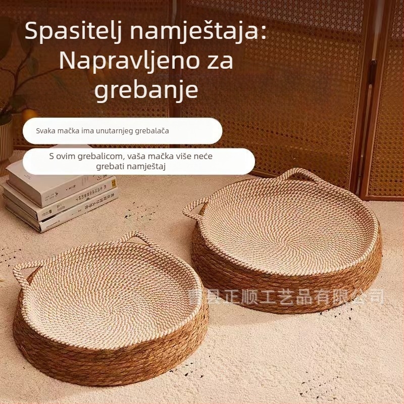 Gnijezdo za mačke od ratana, japanskog stila, poluzatvoren, prozračan, za sve sezone