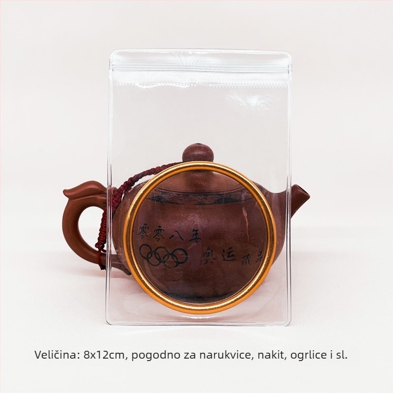 Prozirna PVC zatvaračka vrećica za pohranu narukvica i nakita, ojačani antioksidativni PVC materijal, duljina zatvaranja 1–1,5 cm, podrijetlo: Wenzhou, Zhejiang