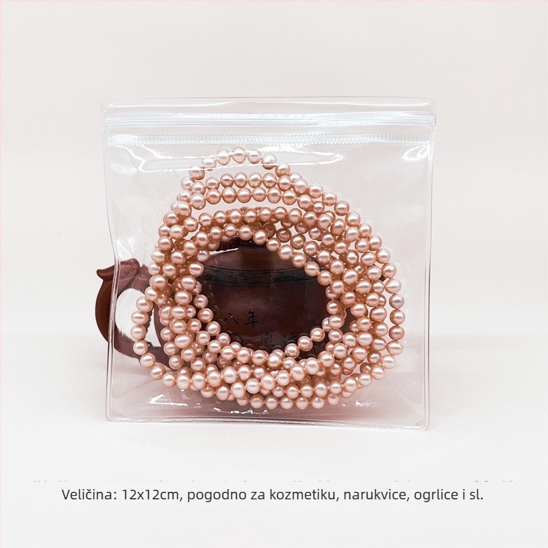 Prozirna PVC zatvaračka vrećica za pohranu narukvica i nakita, ojačani antioksidativni PVC materijal, duljina zatvaranja 1–1,5 cm, podrijetlo: Wenzhou, Zhejiang