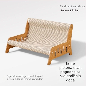 Mačje gnijezdo-lezaljka, jednoplošna, ekstra velika, otporna na ogrebotine, TPR materijal, jednostavan stil