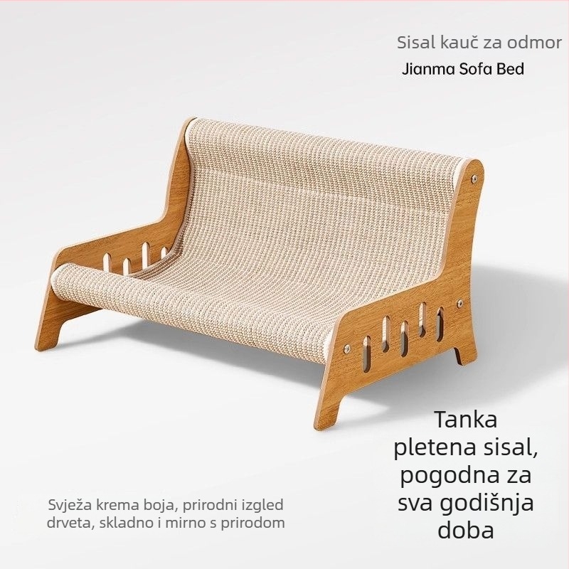 Mačje gnijezdo-lezaljka, jednoplošna, ekstra velika, otporna na ogrebotine, TPR materijal, jednostavan stil