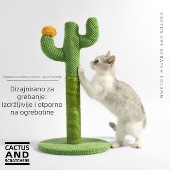 Mačji kaparac u obliku kaktusa – ploča i post za grebanje, materijal: tkanina, sladak stil, Marka: Drugo, Nije uvezeno