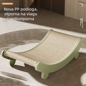 Mačja ploča za grebanje s gnijezdom — otporna na habanje, otporna na grebanje, bez vlakana, zaštita kauča