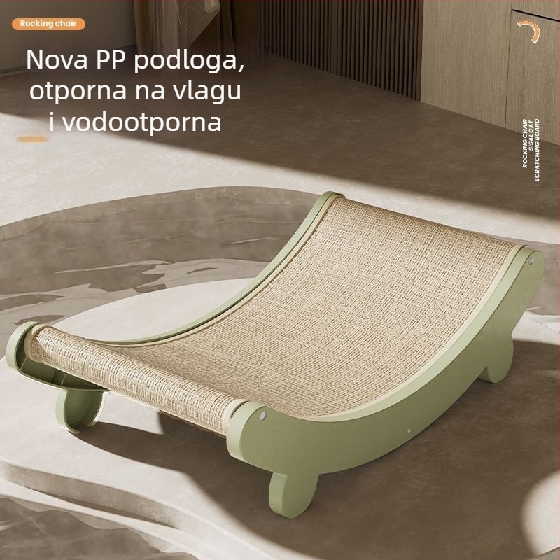 Mačja ploča za grebanje s gnijezdom — otporna na habanje, otporna na grebanje, bez vlakana, zaštita kauča