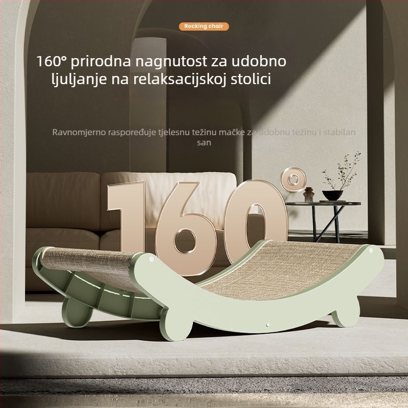 Mačja ploča za grebanje s gnijezdom — otporna na habanje, otporna na grebanje, bez vlakana, zaštita kauča
