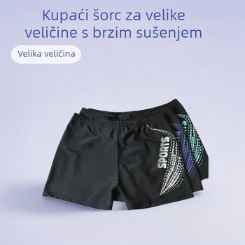 Muške plivačke šorce od poliestera s printom, brzo sušeće, boxer kroj, podstava poliester, za plivanje i plažu