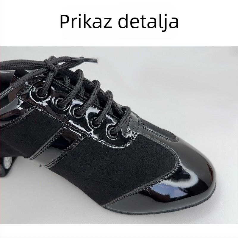 Ženske cipele za latino ples s mekanom potplatom, niski potpetice, unutarnja upotreba — profesionalni stil za nastavu