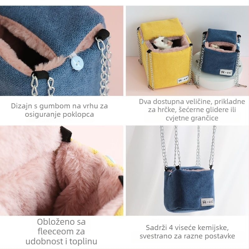 Hamsterovo pamučno gnijezdo, unutarnja upotreba, zimna toplina, četvrtasti oblik, moderan stil
