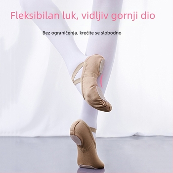 Plesne cipele - Unisex za odrasle, potplat od prave kože, prozračne, lagane, otporne na habanje