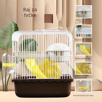 Kavez za hamstera | Plastični | Kvadratni oblik | Prijenosni | Brend Pet royal house