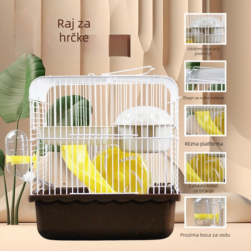 Kavez za hamstera | Plastični | Kvadratni oblik | Prijenosni | Brend Pet royal house