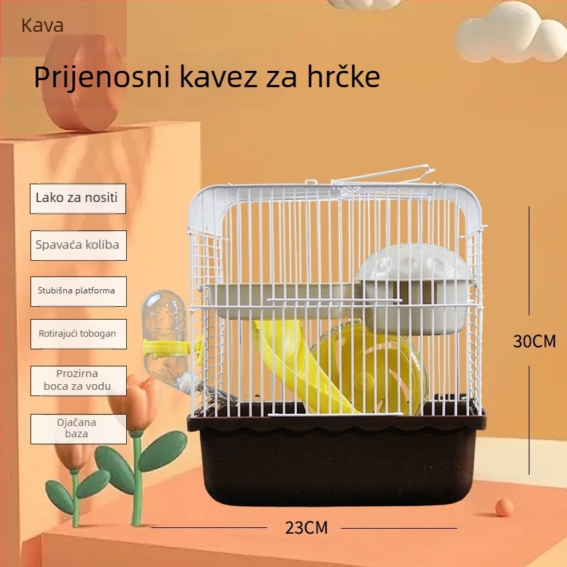 Kavez za hamstera | Plastični | Kvadratni oblik | Prijenosni | Brend Pet royal house