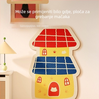 Filc ploča za češanje mačaka, samoljepljivi vertikalni zidni naljepak, zaštita kauča od ogrebotina, igračka za grebanje