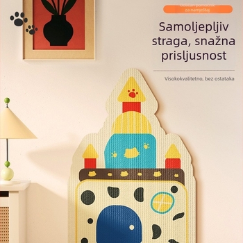 Filc ploča za češanje mačaka, samoljepljivi vertikalni zidni naljepak, zaštita kauča od ogrebotina, igračka za grebanje
