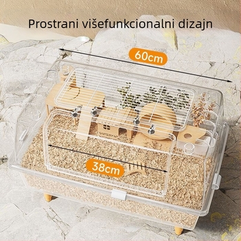 Kavez za hrčka — plastični, za hrčke, siguran za grickanje