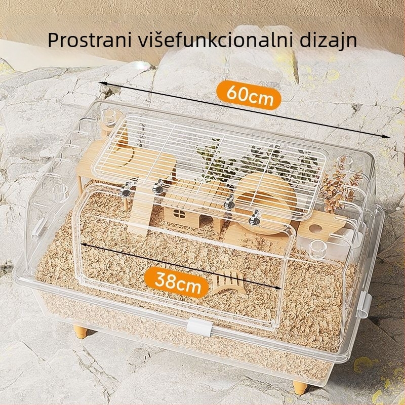 Kavez za hrčka — plastični, za hrčke, siguran za grickanje