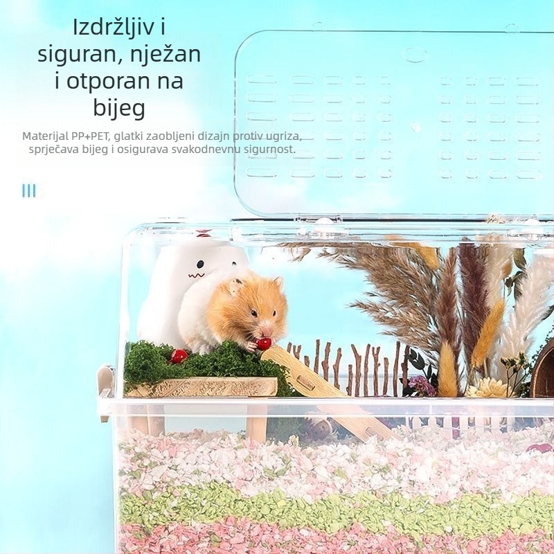Plastični kavez za hrčke, siguran za žvakanje